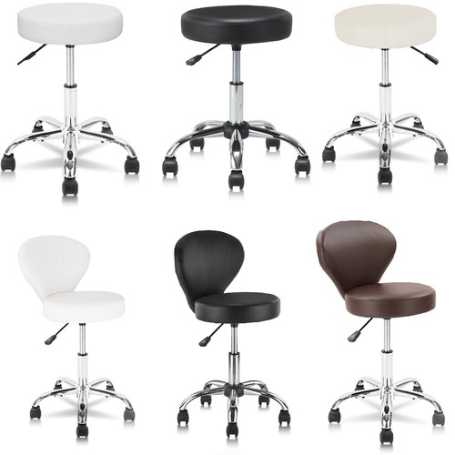 Hydraulic rolling swivel stool - rolling,