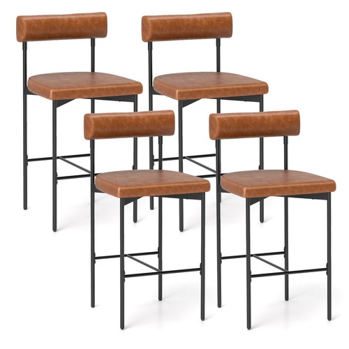 Upholstered bar stools set - 26",