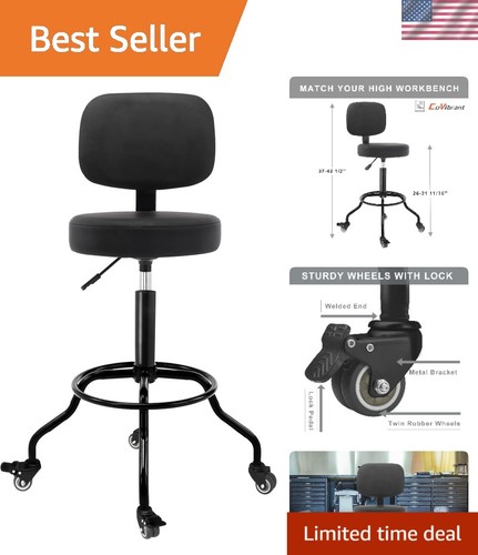 Heavy duty rolling stool with - heavy,